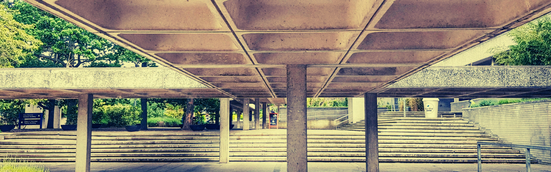 Wejchert walkway at UCD photo by Freda Hughes